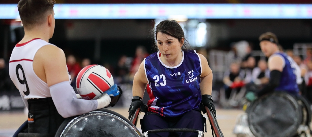 GB athlete Coral Batey during WREURO23 match against Switzerland