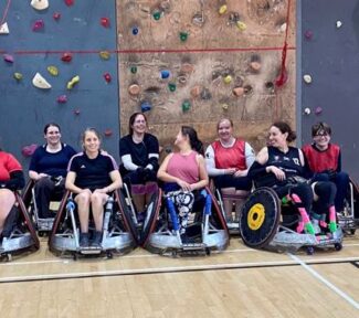Group image of athletes attendign the women and girls session in Arborfield Green