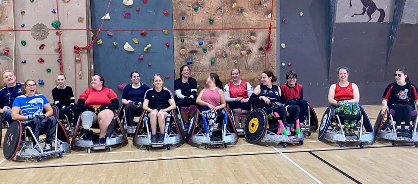 Group image of athletes attendign the women and girls session in Arborfield Green